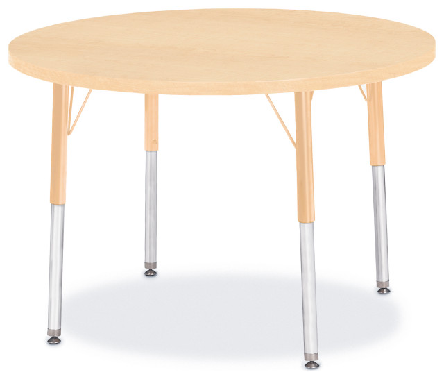Berries Round Activity Table 36" Diameter, Aheight Maple/Maple