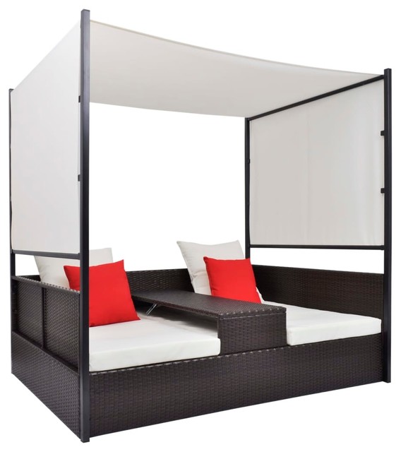 Vidaxl Double Day Bed Poly Rattan Wicker Brown Sun Lounger Chaise Lounge Seat Tropical Outdoor Sets By Vida Xl International B V Houzz - Full Size Outdoor Chaise Lounge Vidaxl Double Day Bed Poly Rattan Wicker Brown Sun Lounger Chaise Lounge Seat Tropical Outdoor Sets By Vida Xl International B V Houzz - Full Size Outdoor Chaise Lounge