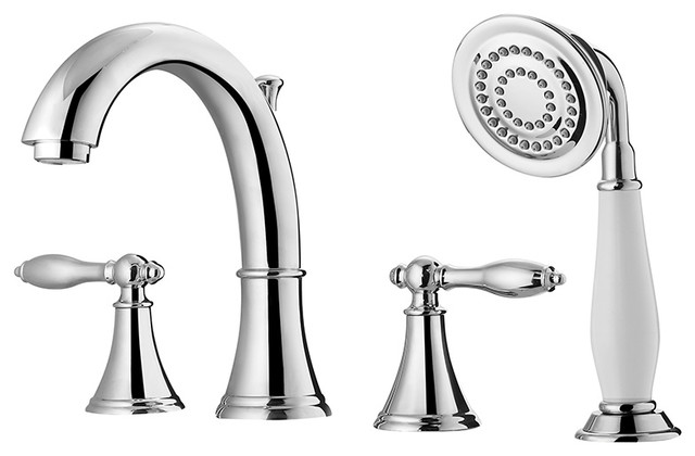 Julius Roman Tub Faucet With Hand Held Shower Traditional Tub