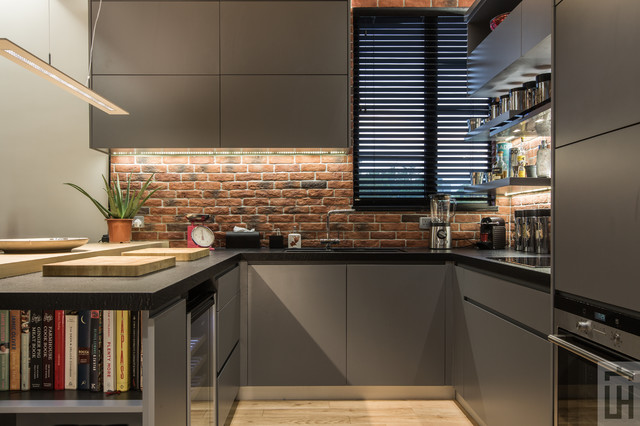 Home design - industrial home design idea in Hong Kong