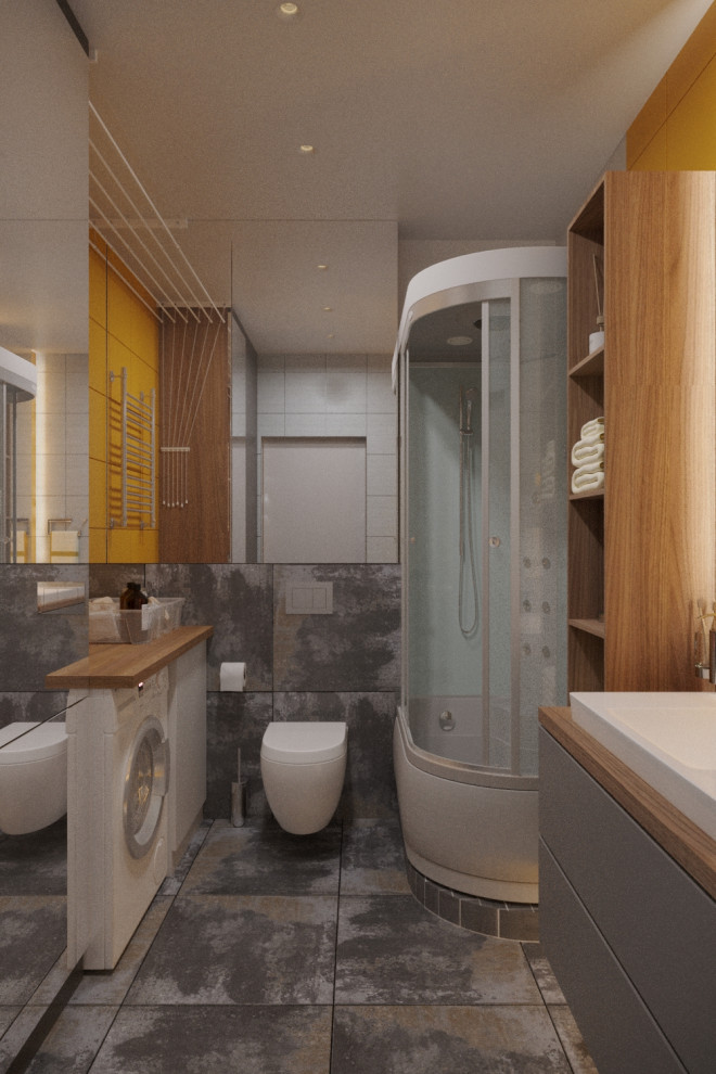 Квартира в современном стиле с яркими акцентами