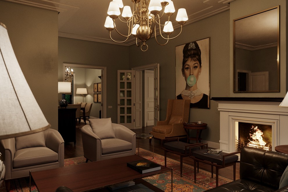 Дизайн-проект загородного дома в стиле Тиффани