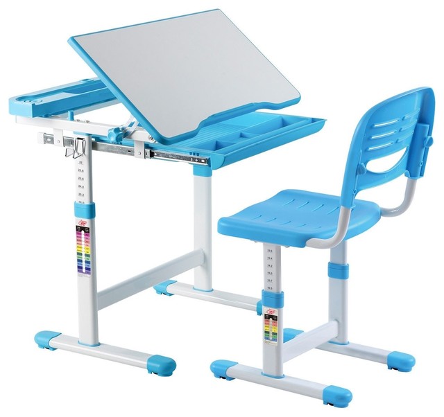 Multi Functional Height Adjustable Children S Desk Chair Set