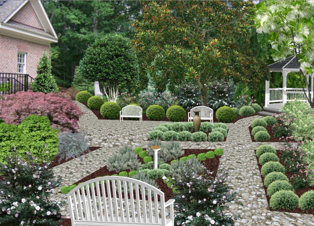 Colonial & Formal Style Gardens