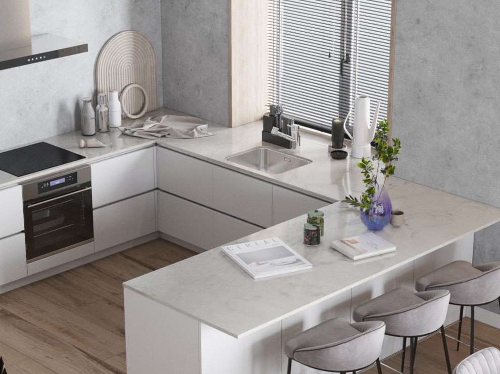 Гостиная, совмещенная с кухней