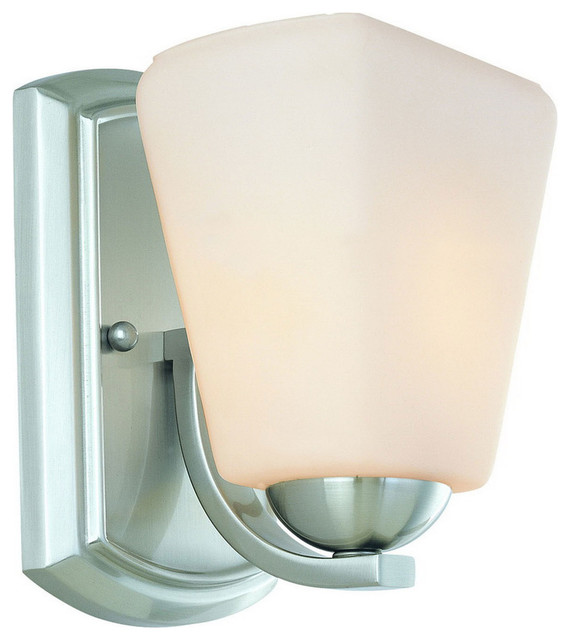 Single-Light Vanity Bath Fixture, Chrome - Bathroom Vanity Lighting ...
