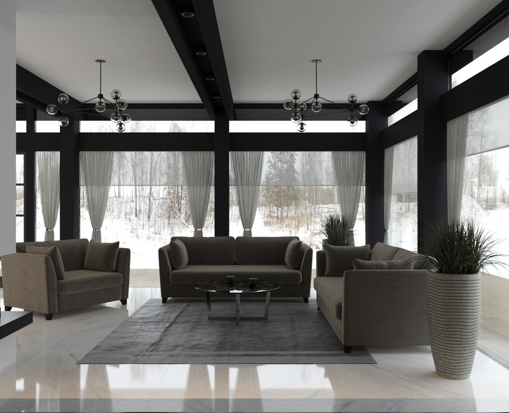 Проект первого этажа дома в г. Выборг, 100кв.м.