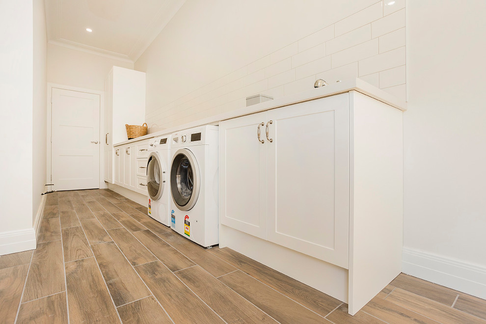 Traditional laundry room in Melbourne.