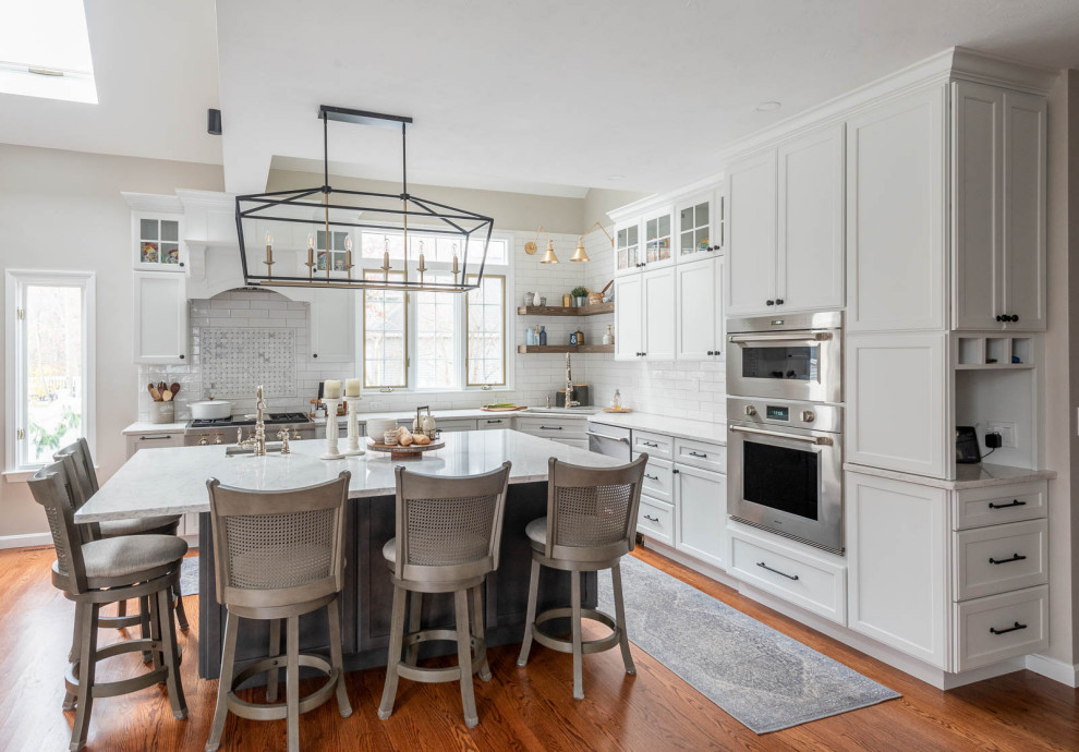 Transitional kitchen photo in Providence