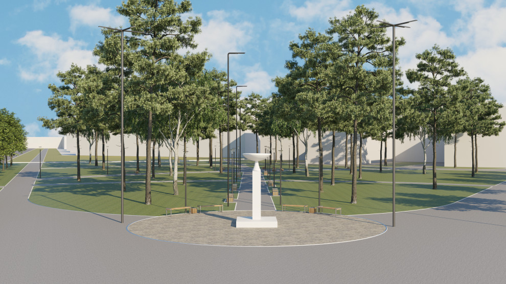 Сквер медиков на ул.Гагарина