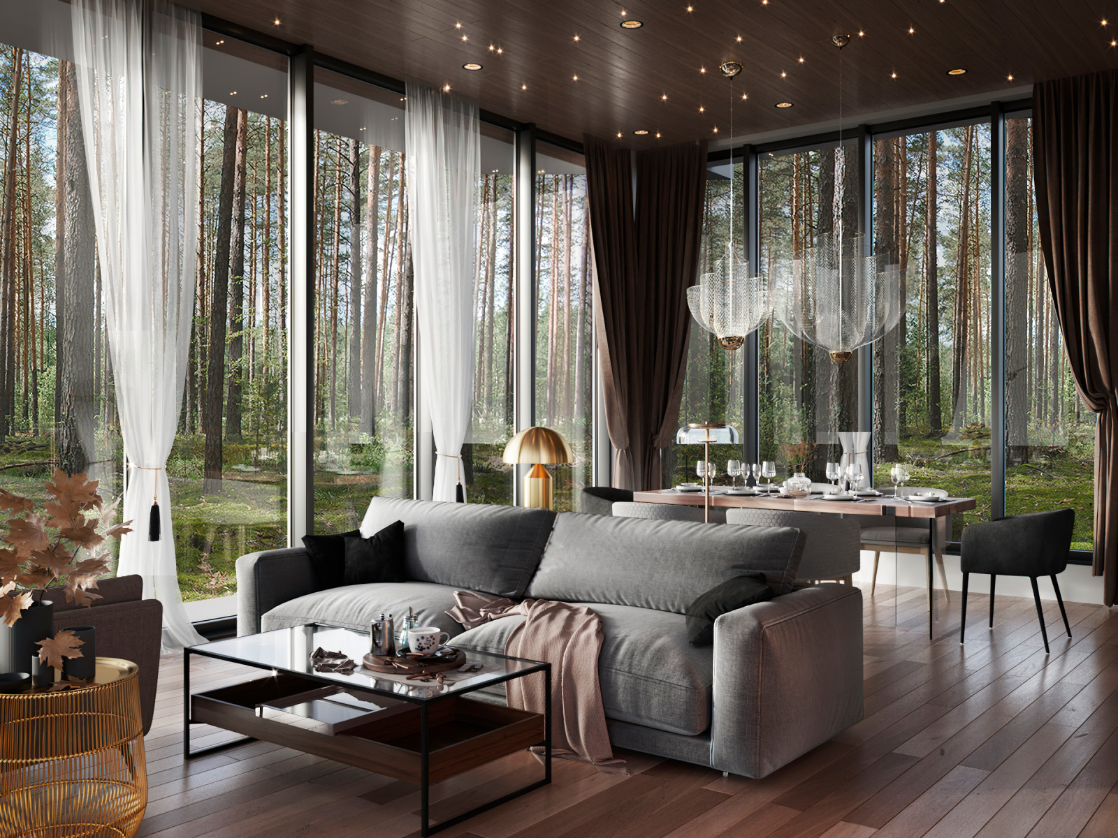 Терраса в сосновом бору