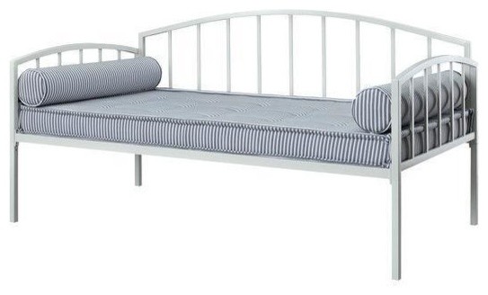 Twin Size White Metal Day Bed Frame, How Much Does A Bed Frame Weight