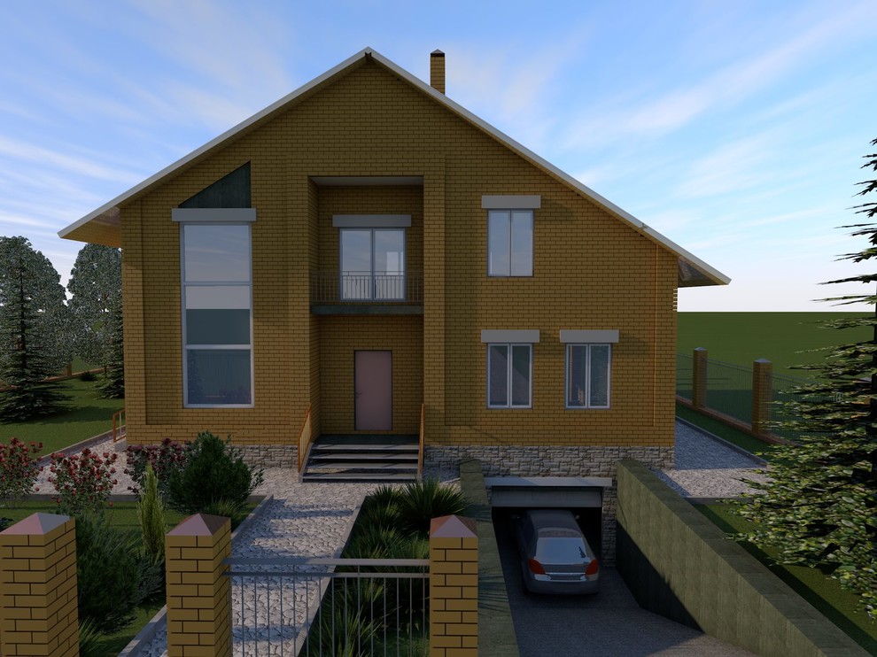 2-х этажный жилой дом с подвалом