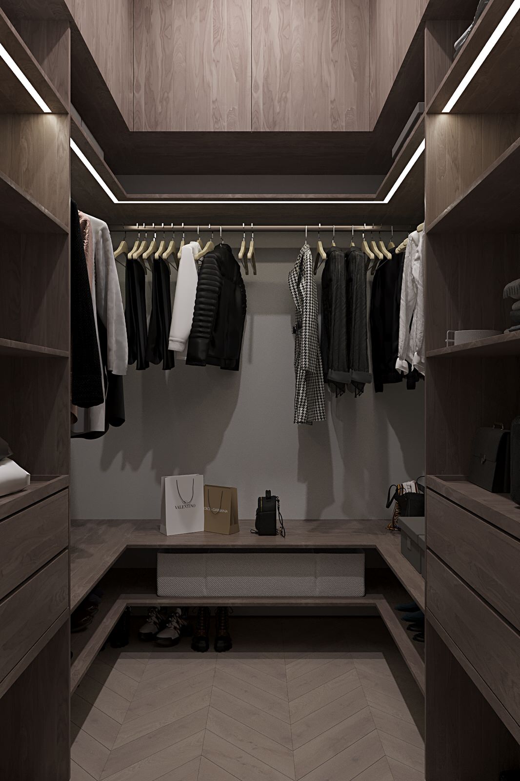 Дизайн интерьера квартиры 160м2 в Хамовниках