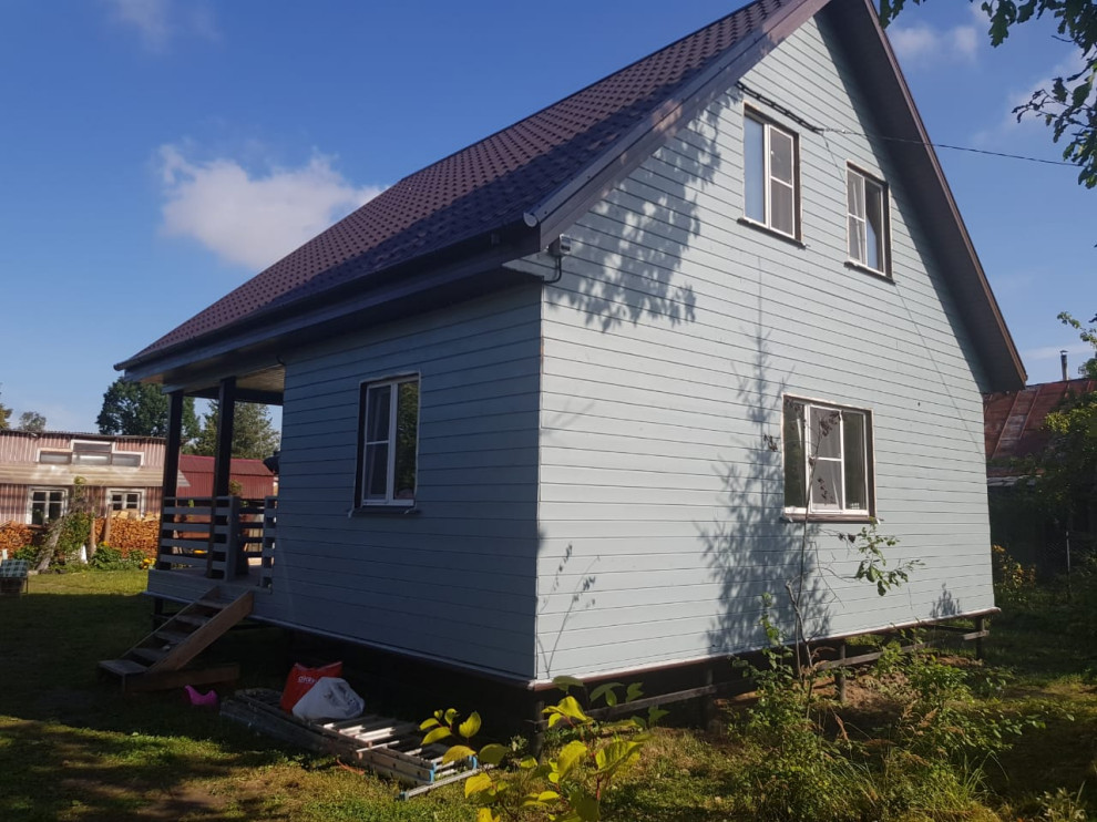 Покраска дома в п.Апраскино