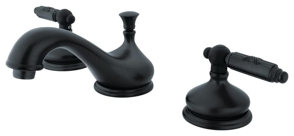 Low Profile Bathroom Faucet, Dual X-Accented Lever Handles ...