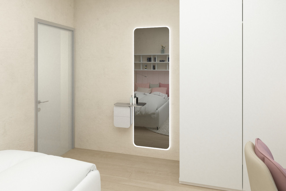 Реновация спальни девочки, ул. Скочилова. Совместный проект с В. Кархалевой