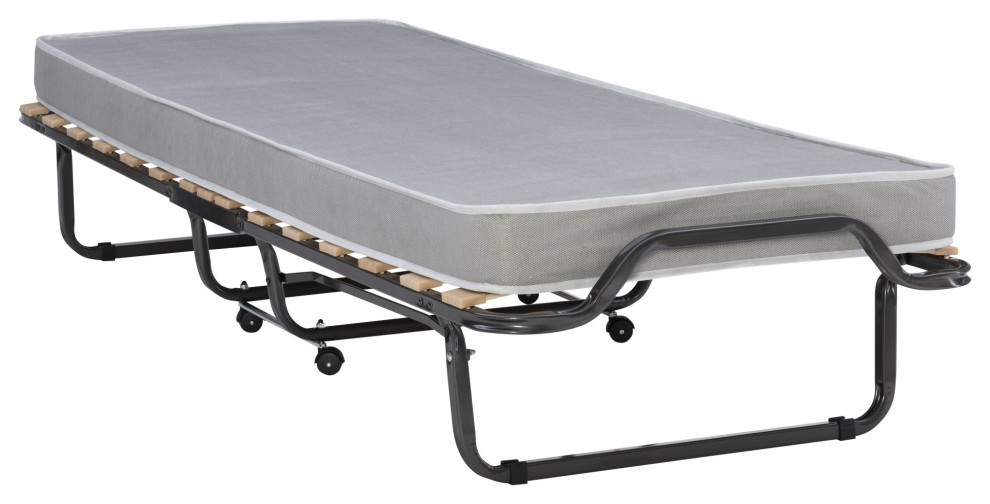 Luxor Dark Gray Folding Bed Transitional Folding Beds by GwG
