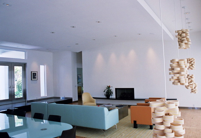Residential trendy-dagligstue