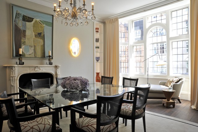 British Chic transitional-dining-room
