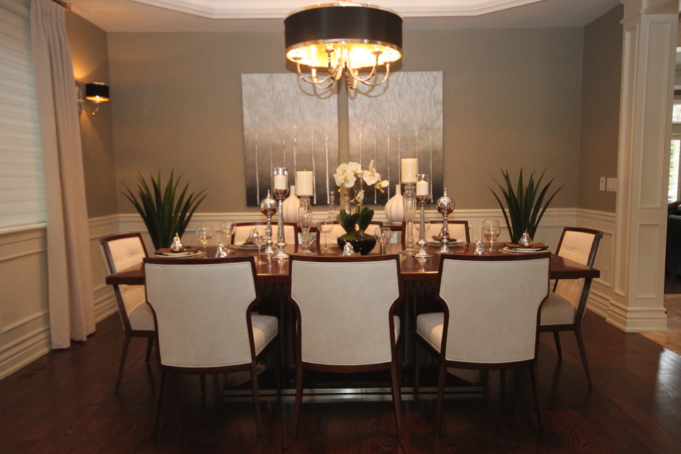 Photo of a traditional dining room in Toronto.