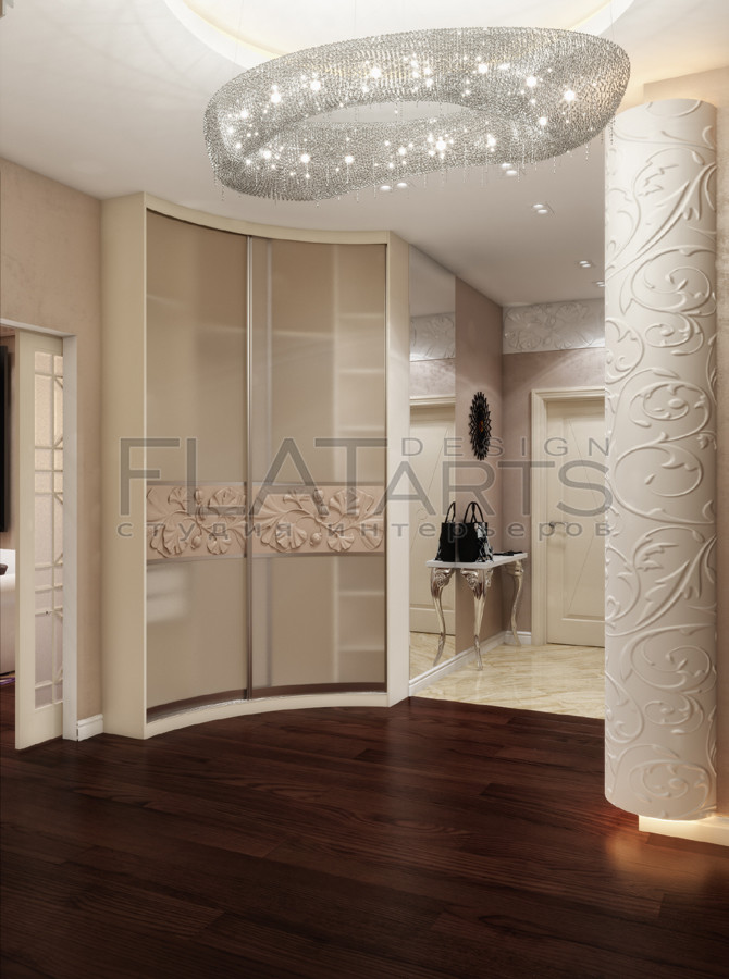 Проект 2х комнатной квартиры в  стиле арт-нуво