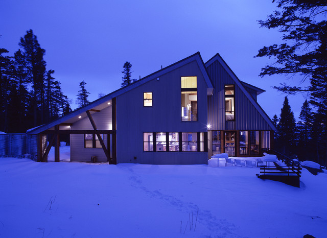 Ski House rustic-exterior