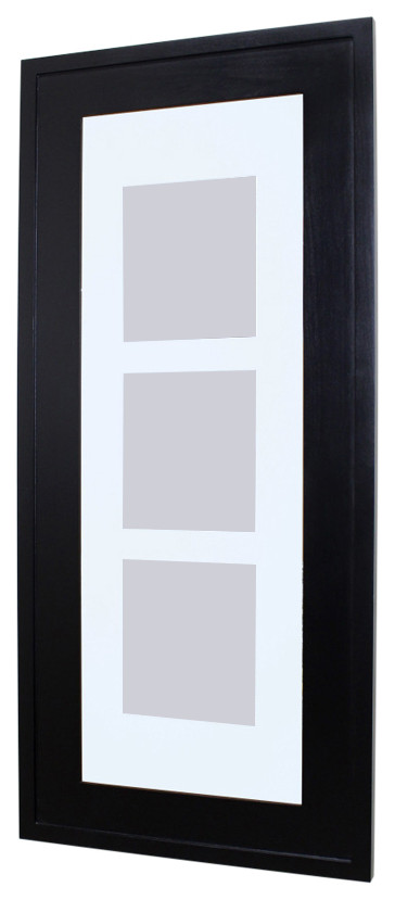 14x36 Concealed Medicine Cabinet - Picture Frame Door! by Fox Hollow Furnishings, Black
