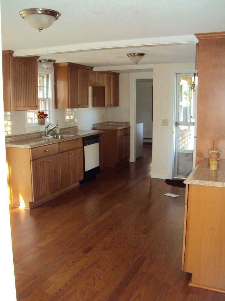 Inspiration for a transitional kitchen remodel in Boston