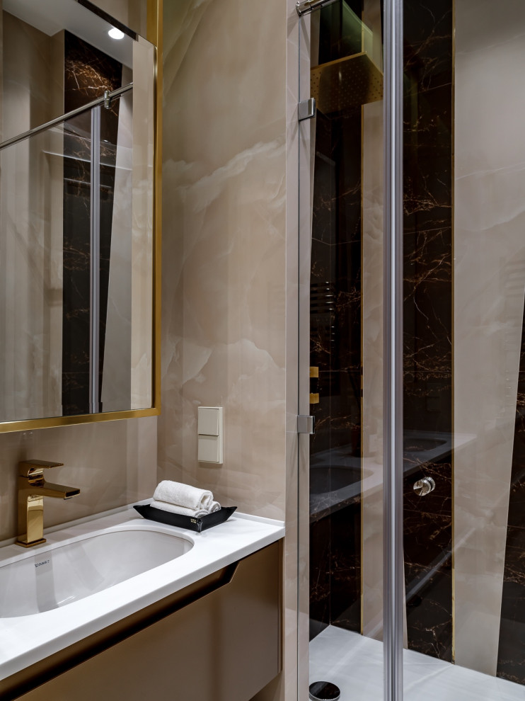 Люкс интерьер санузла в Квартире 160 кв. м. в стиле Неоклассика