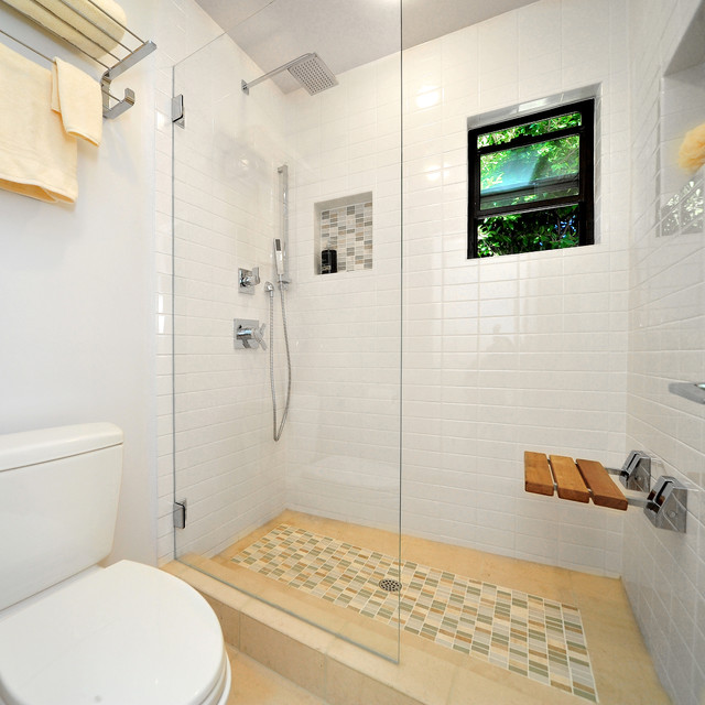 Santa Monica Shower room Contemporary Bathroom Los Angeles by