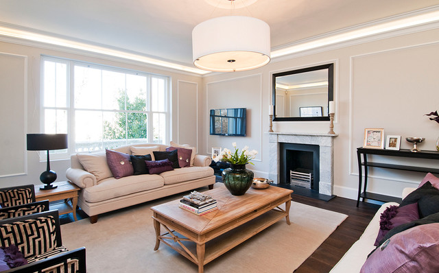 Holland Park contemporary-vardagsrum