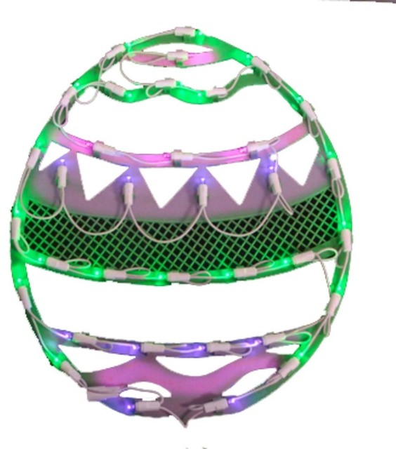 15 75 Led Lighted Pastel Colored Easter Egg Spring Window