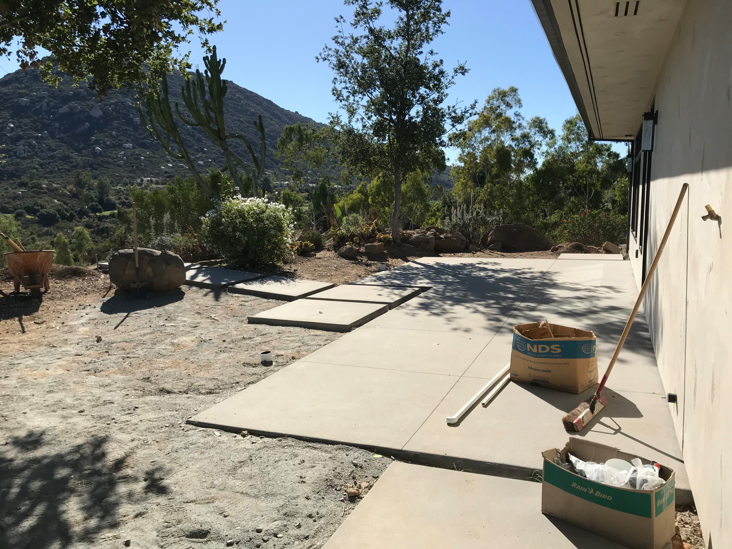 New Concrete Slab and Pads in Ramona