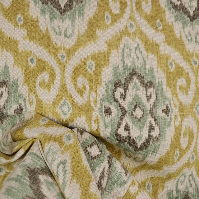 Ubud Opal Iman Turqouis Ikat Fabric