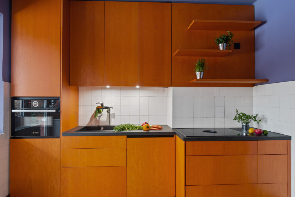 Inspiration for a contemporary kitchen in Hamburg.