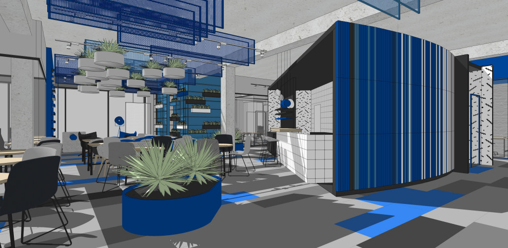 коворкинг в синем