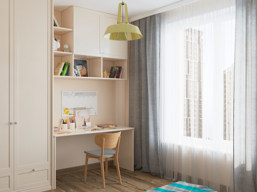 Квартира для семьи "Из трешки в четырехкомнатную". 3 D визуализация.