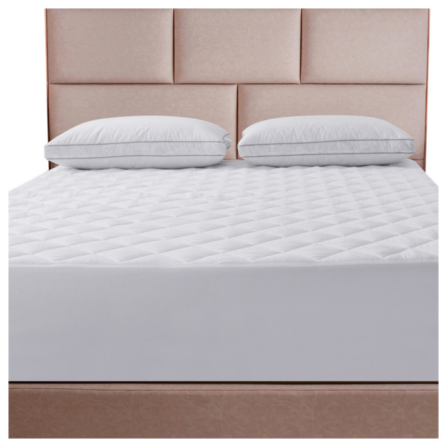 Waterproof Quilted Mattress Pad, King Modern Mattresses by
