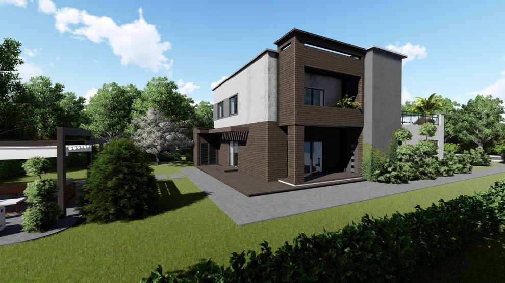 Современный дом в стиле хай-тэк на юге