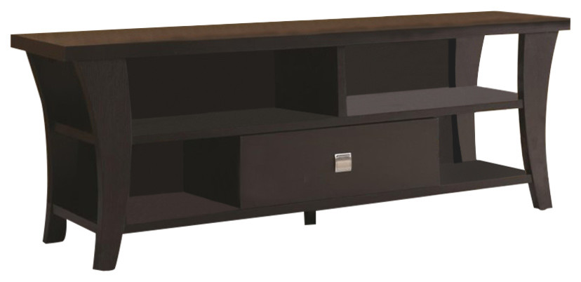 Coaster Anita 1-drawer Wood TV Console for TVs up to 65" Cappuccino