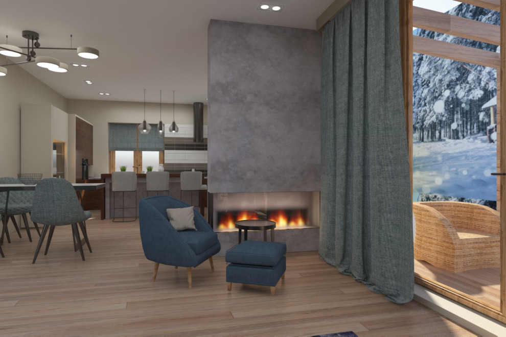 Загородный дом_гостиная