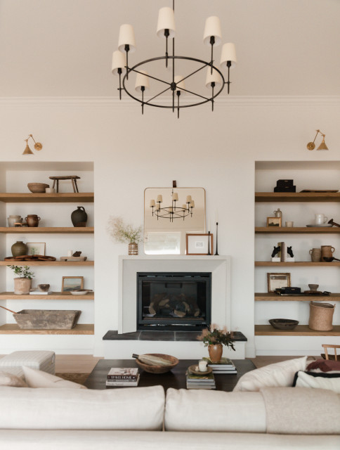 Bright & Airy Living Room Design fusion-living-room