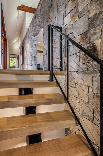 Secret Hollow Residence - Rustic - Staircase - Other - By Ls3p 