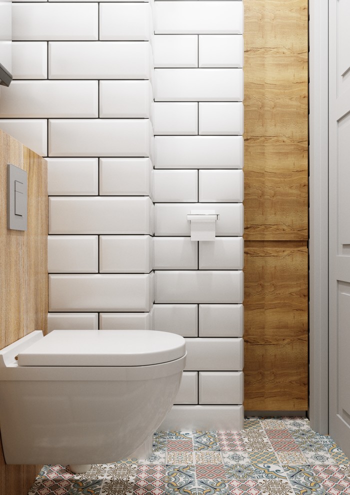 Просторная студия с отдельной спальней в скандинавском стиле