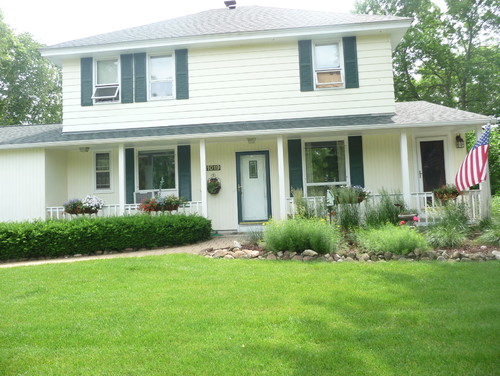 Need Help With Exterior Color Scheme For House Green Roof