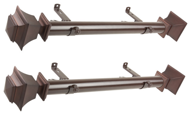 Bach 1 5 Dia Side Curtain Rod 12 20 Inch Long Set Of 2
