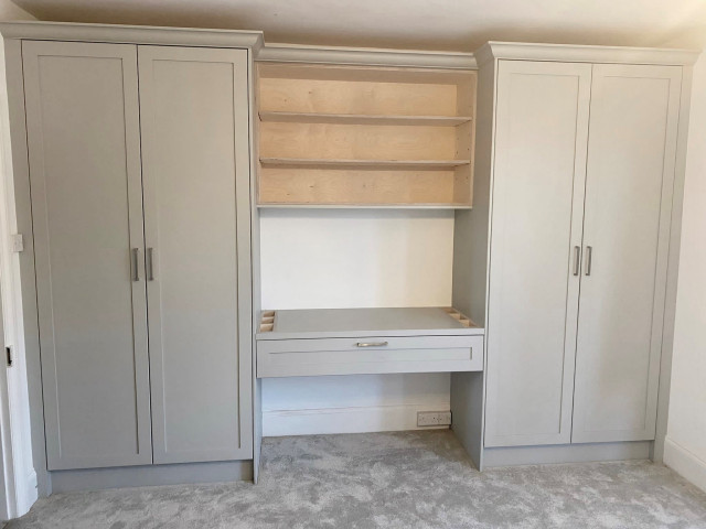 Wardrobe and dressing table, Tunbridge Wells - Scandinavian - Bedroom ...