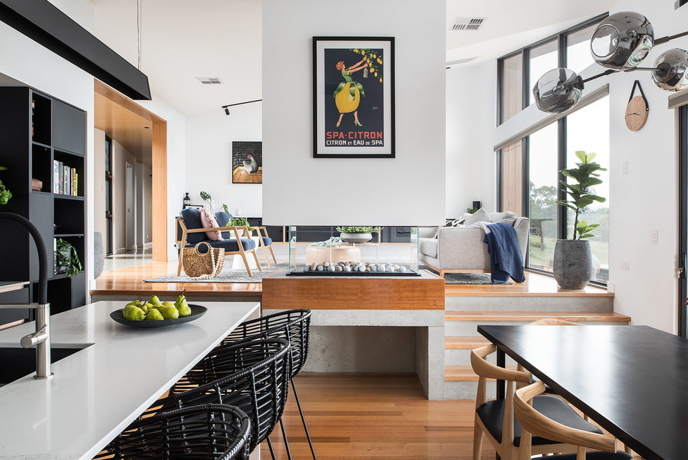 Inspiration for a contemporary kitchen in Hobart.