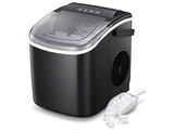 Costway White Portable Compact Electric Ice Maker Machine Mini Cube 26lb/Day